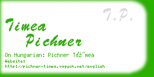 timea pichner business card